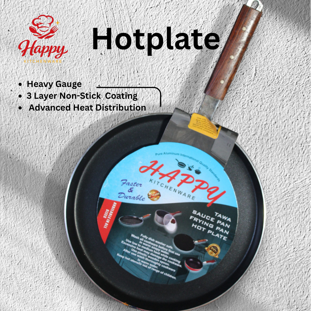 Premium Non-Stick (Hot Plate) Durable & Scratch Resistan
